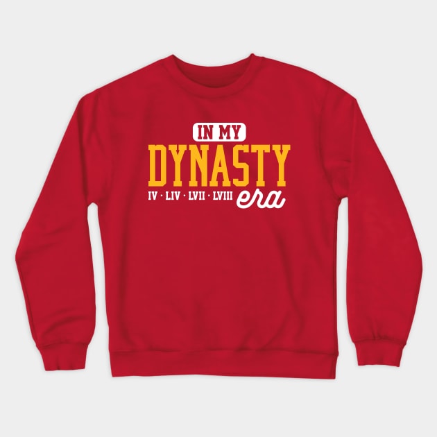 In My Dynasty Era Kansas City Chiefs Champion LVIII Crewneck Sweatshirt by GraciafyShine